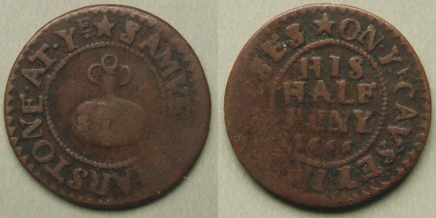 St. Giles in the Fields, Samuell Marstone 1666 halfpenny